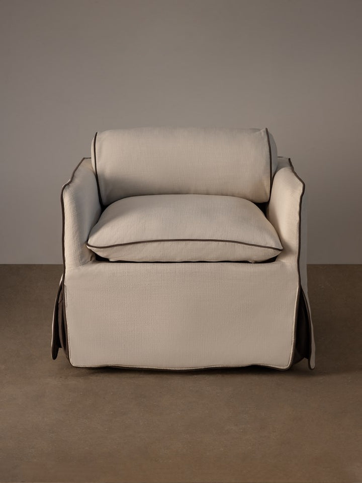 Cohen Armchair Ivory Contrast