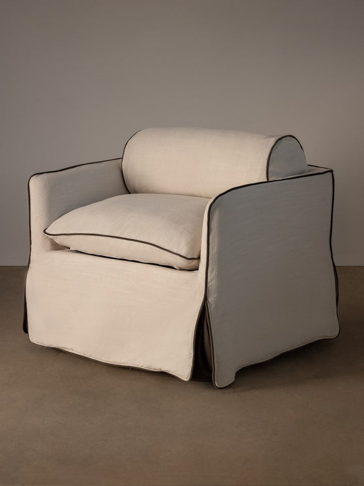 Cohen Armchair Ivory Contrast