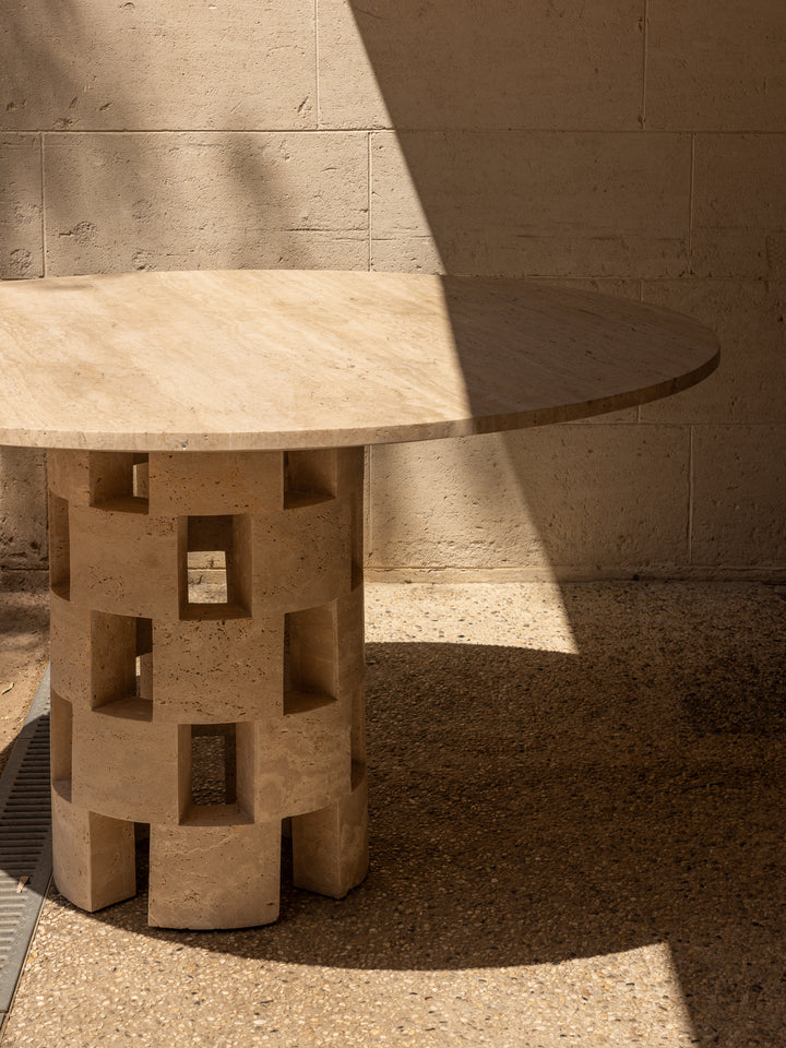 Vivi Dining Table Travertine