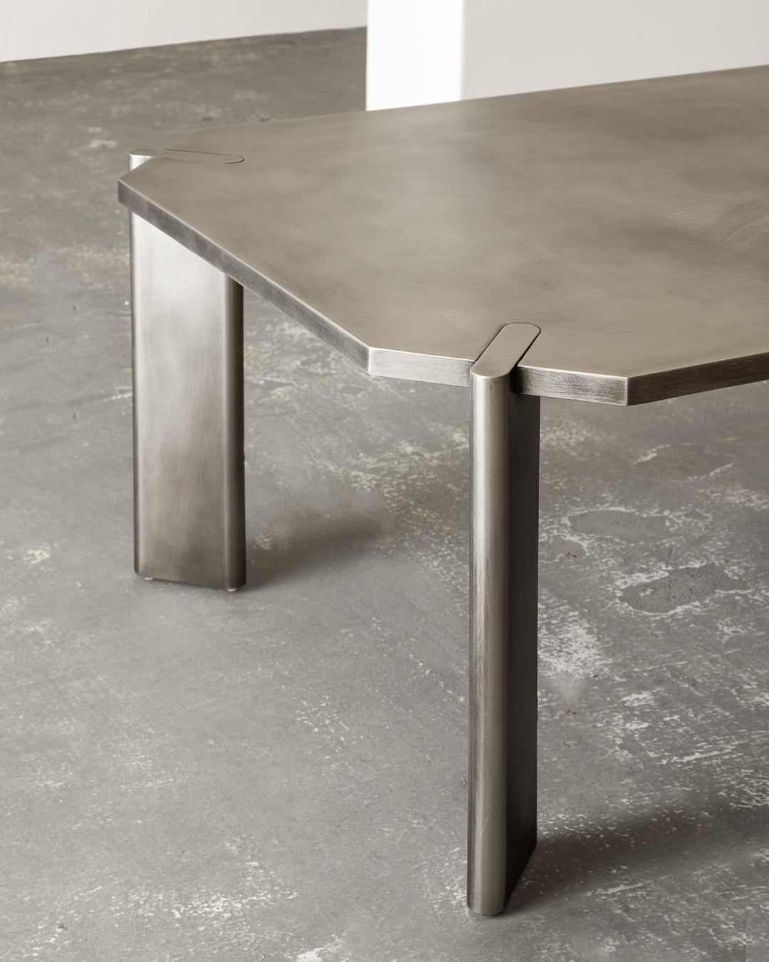 Raw steel coffee deals table